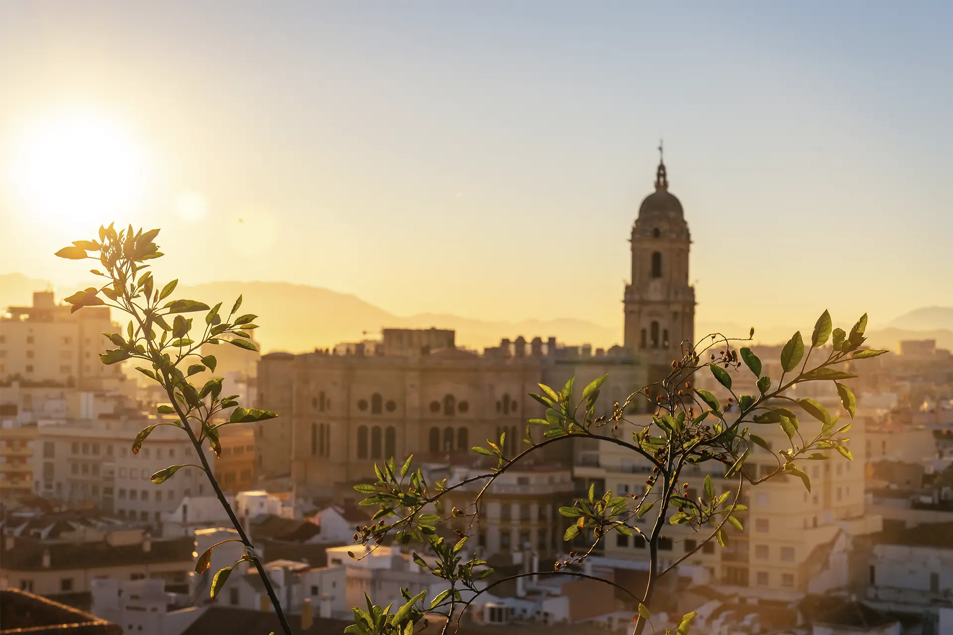 Atardecer para que veas qué hacer en Málaga un fin de semana
